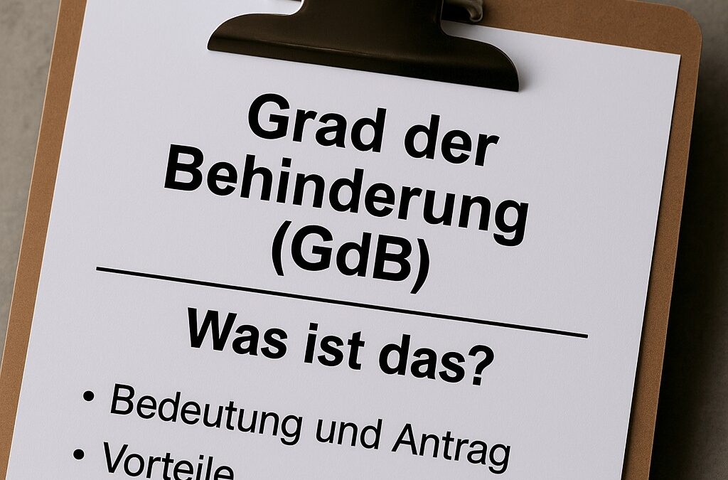 Grad der Behinderung verstehen und Leistungen richtig einschätzen